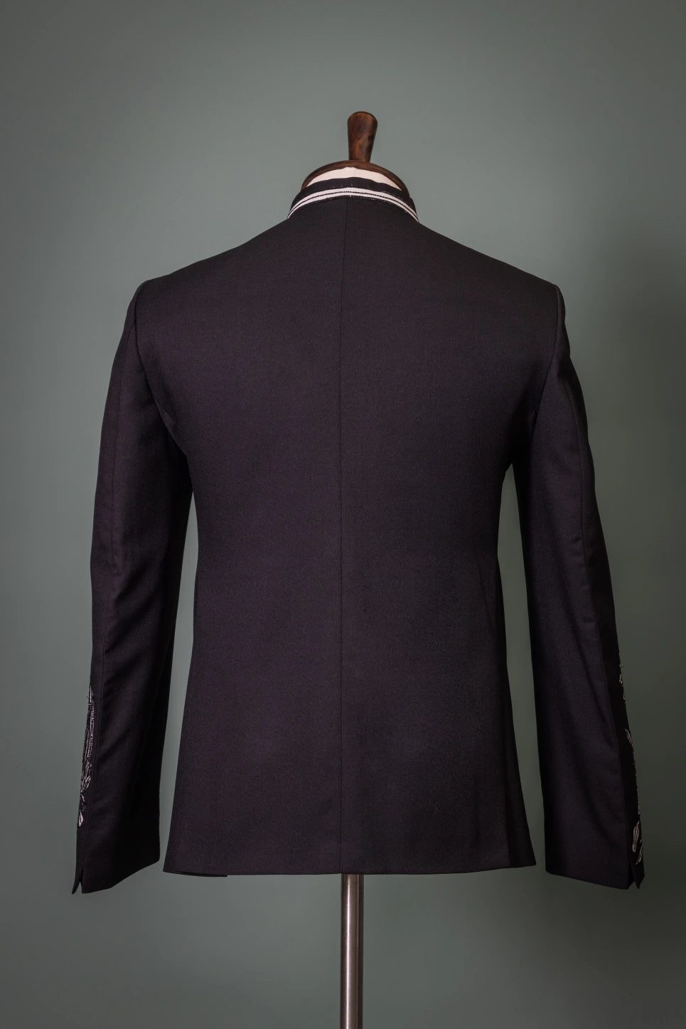 Midnight Bloom Bandhgala Suit