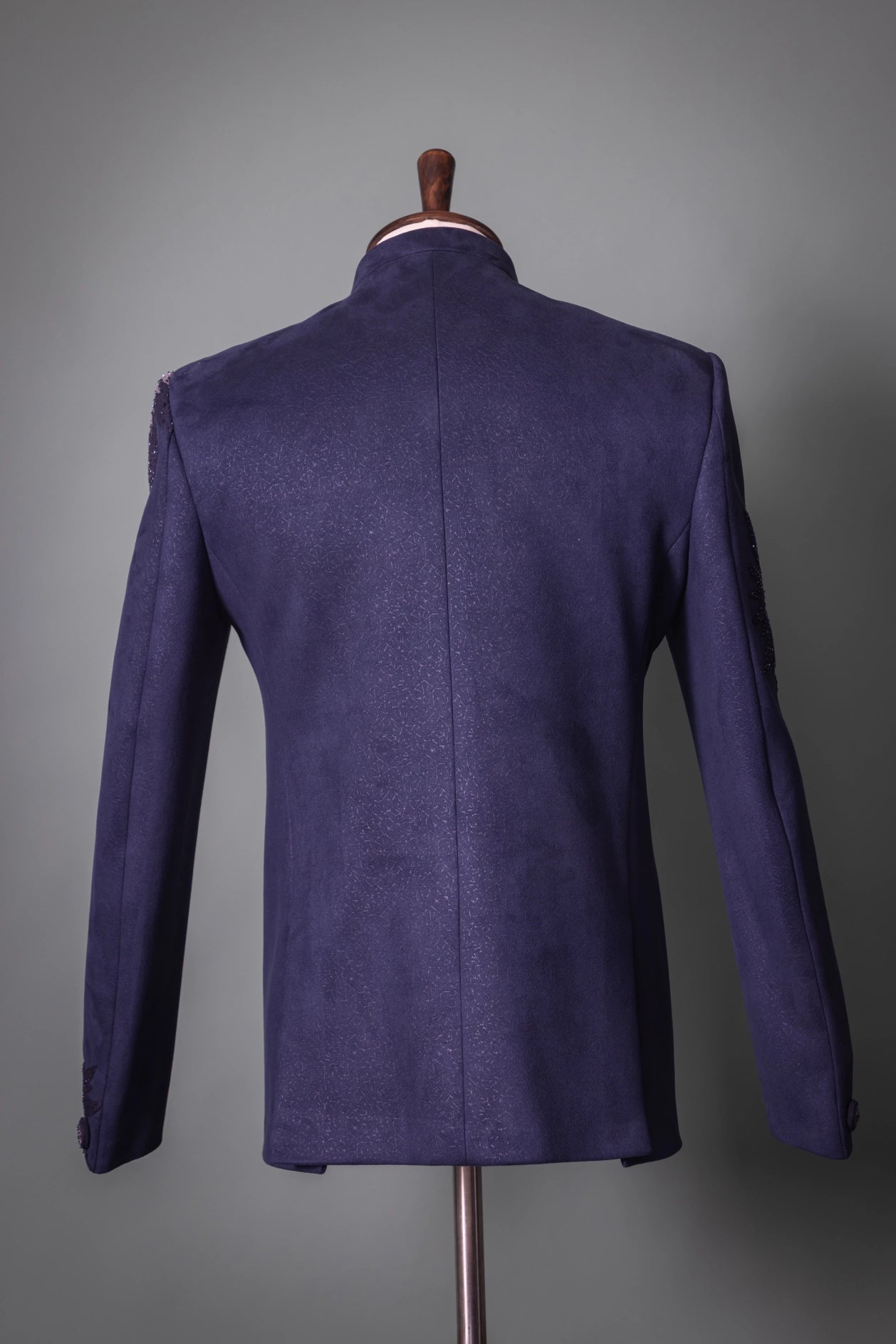 Midnight Bloom Bandhgala Suit