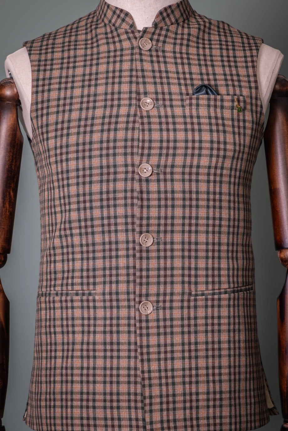 Rustic Checks Waistcoat