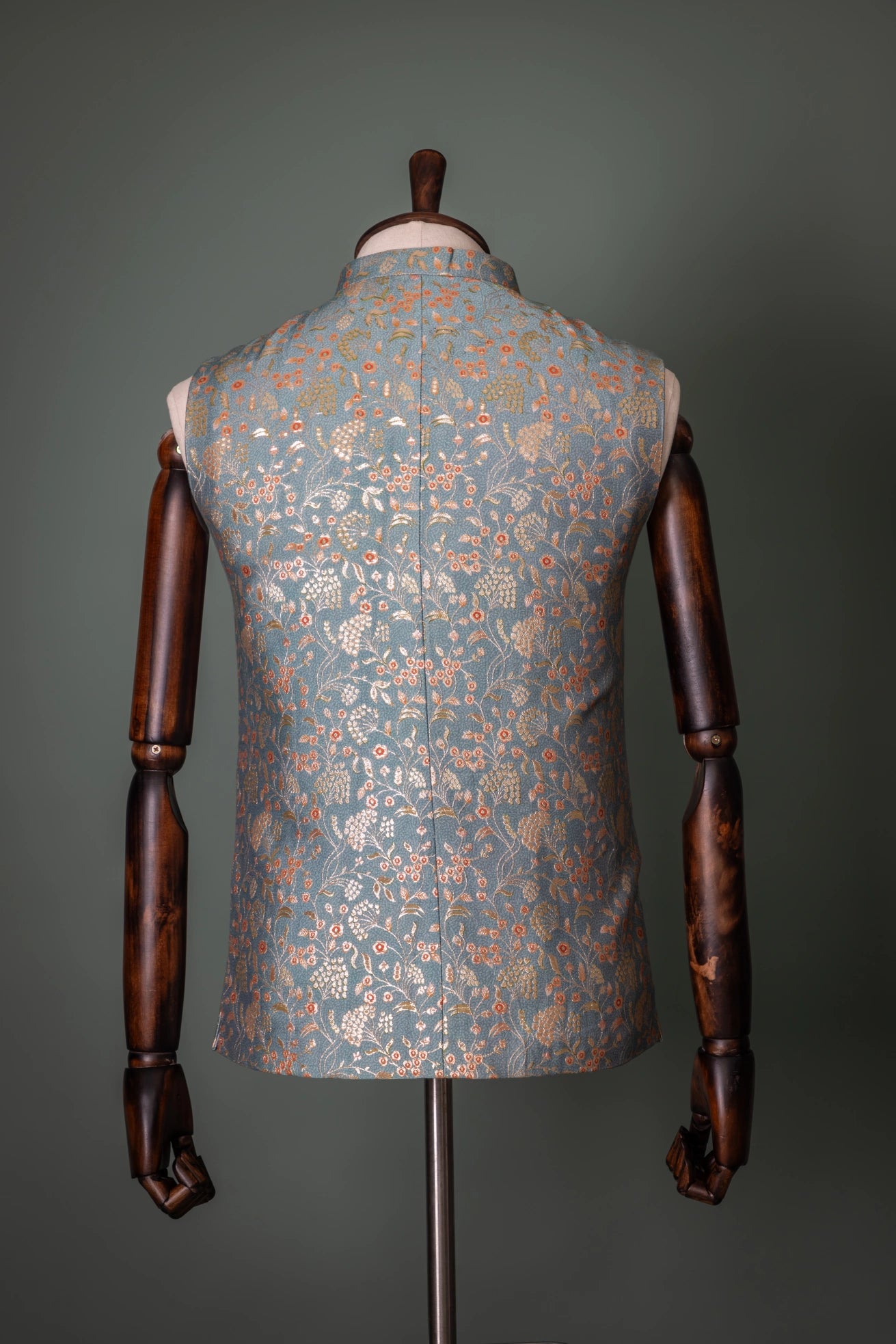Mist Blossom Brocade Waistcoat