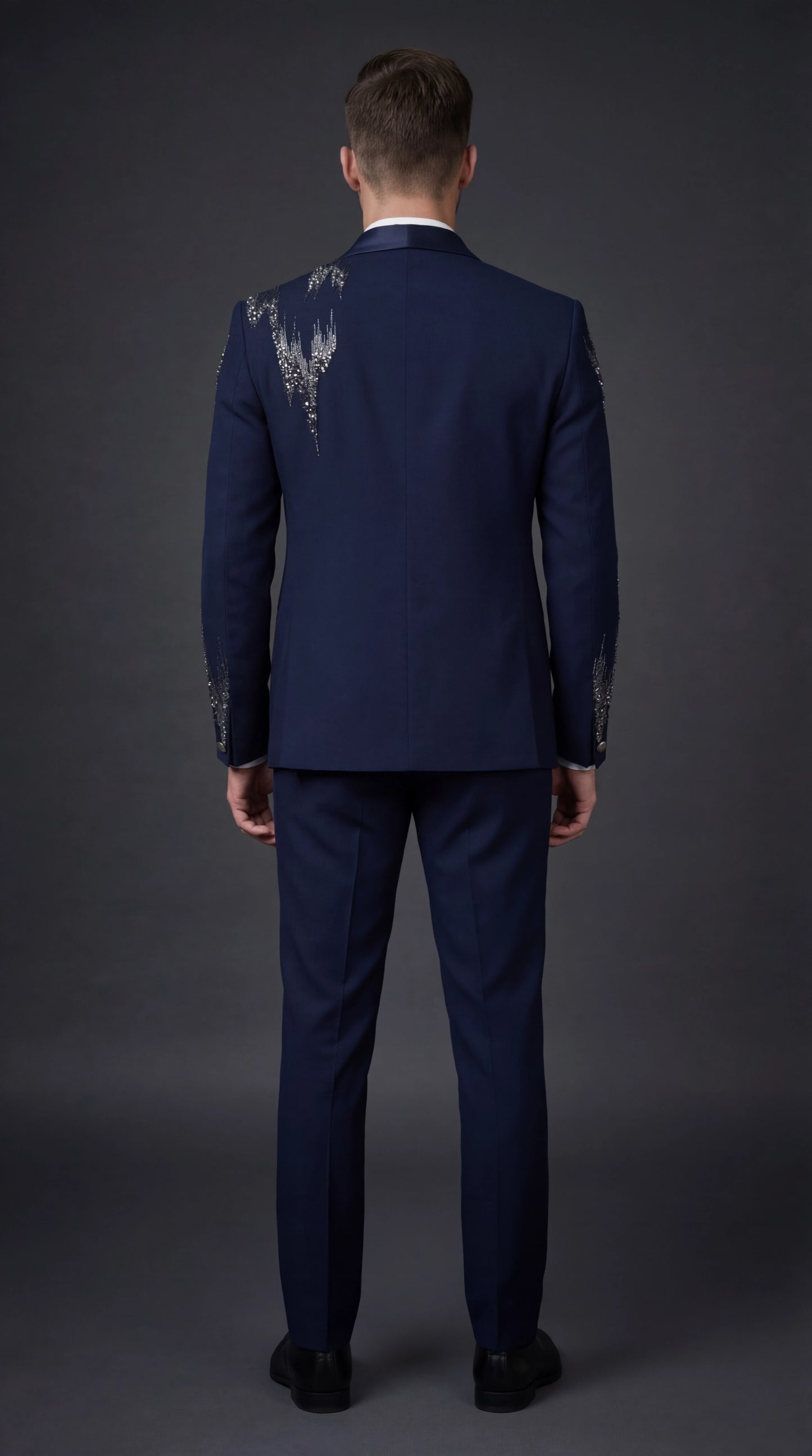 Midnight Blue Designer Suit Set | Dresswala NX