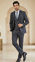 Midnight Charcoal 5-Piece Formal Tuxedo Set