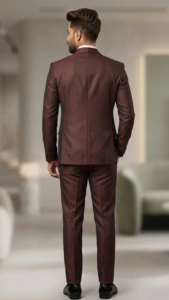 Five Piece Tuxedo (Coffee Brown) by DressWalaNX