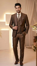 Five Piece Tuxedo (Bronze Brown) by DressWalaNX