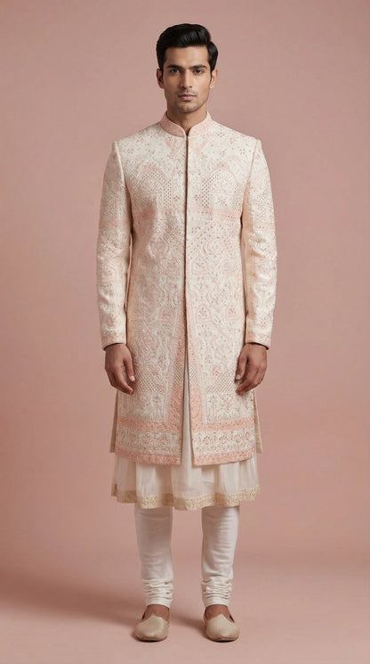 Blush Heritage Sherwani for Men | Dresswala NX