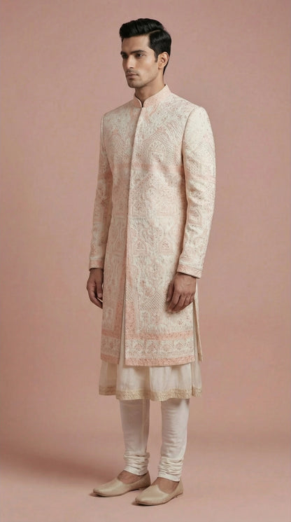 Blush Heritage Sherwani for Men | Dresswala NX