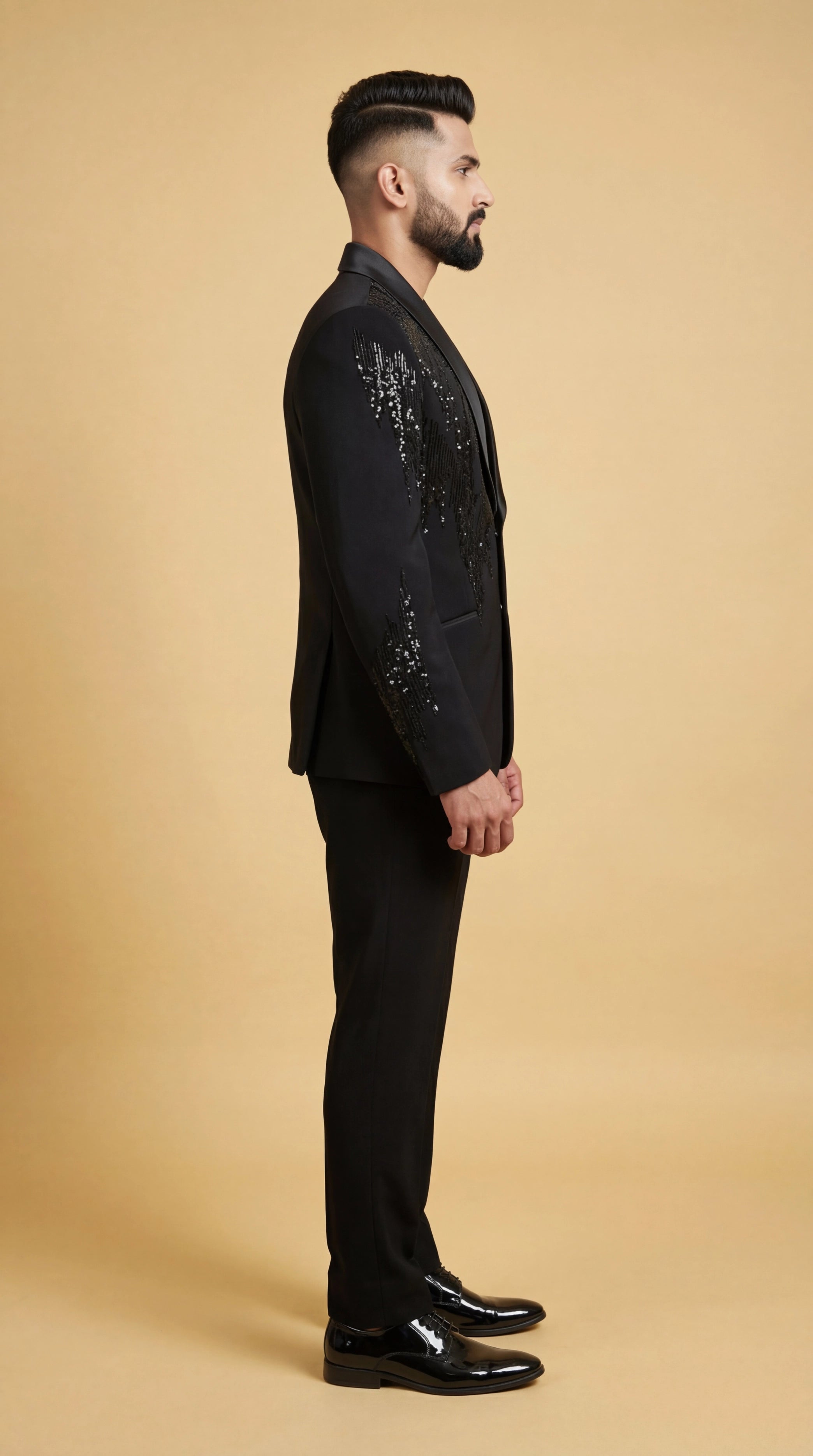 Black Designer Party Suit for Men | Dresswala NX