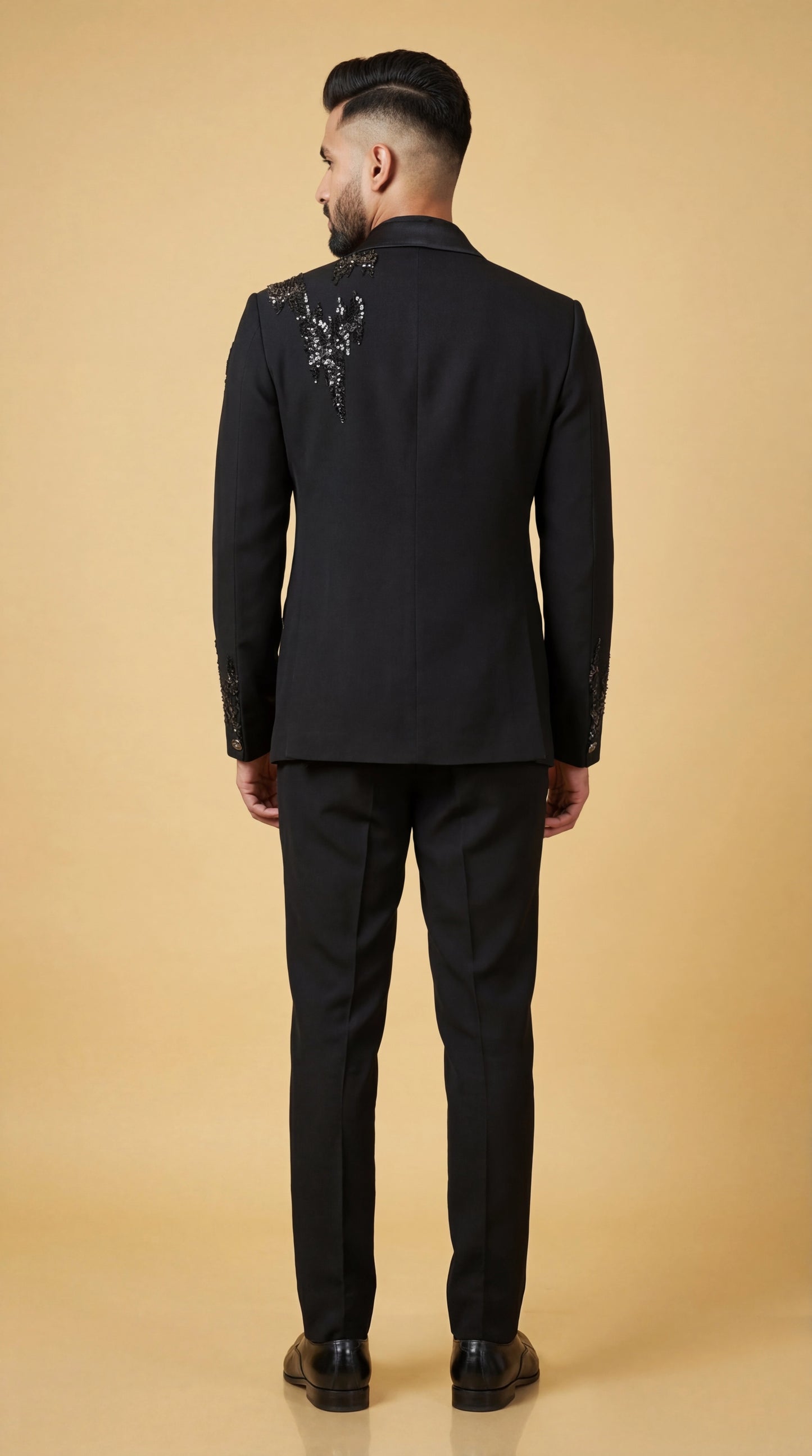 Black Designer Party Suit for Men | Dresswala NX