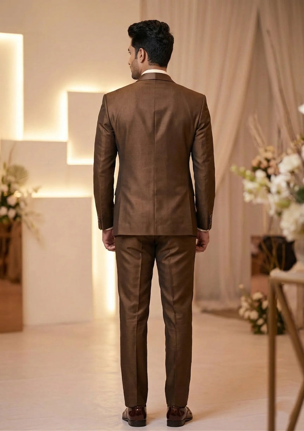 Five Piece Tuxedo (Bronze Brown) by DressWalaNX