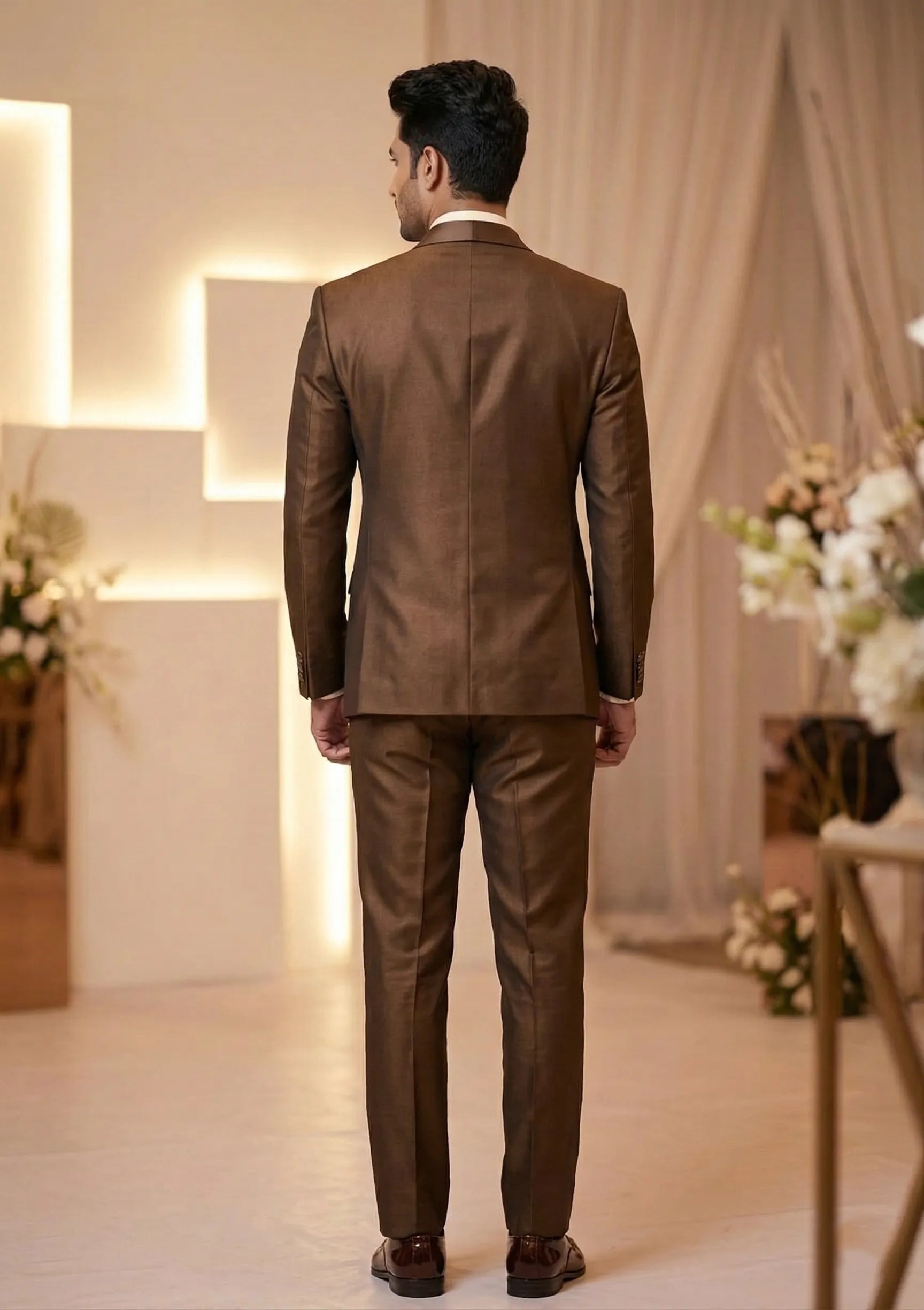Five Piece Tuxedo (Bronze Brown) by DressWalaNX