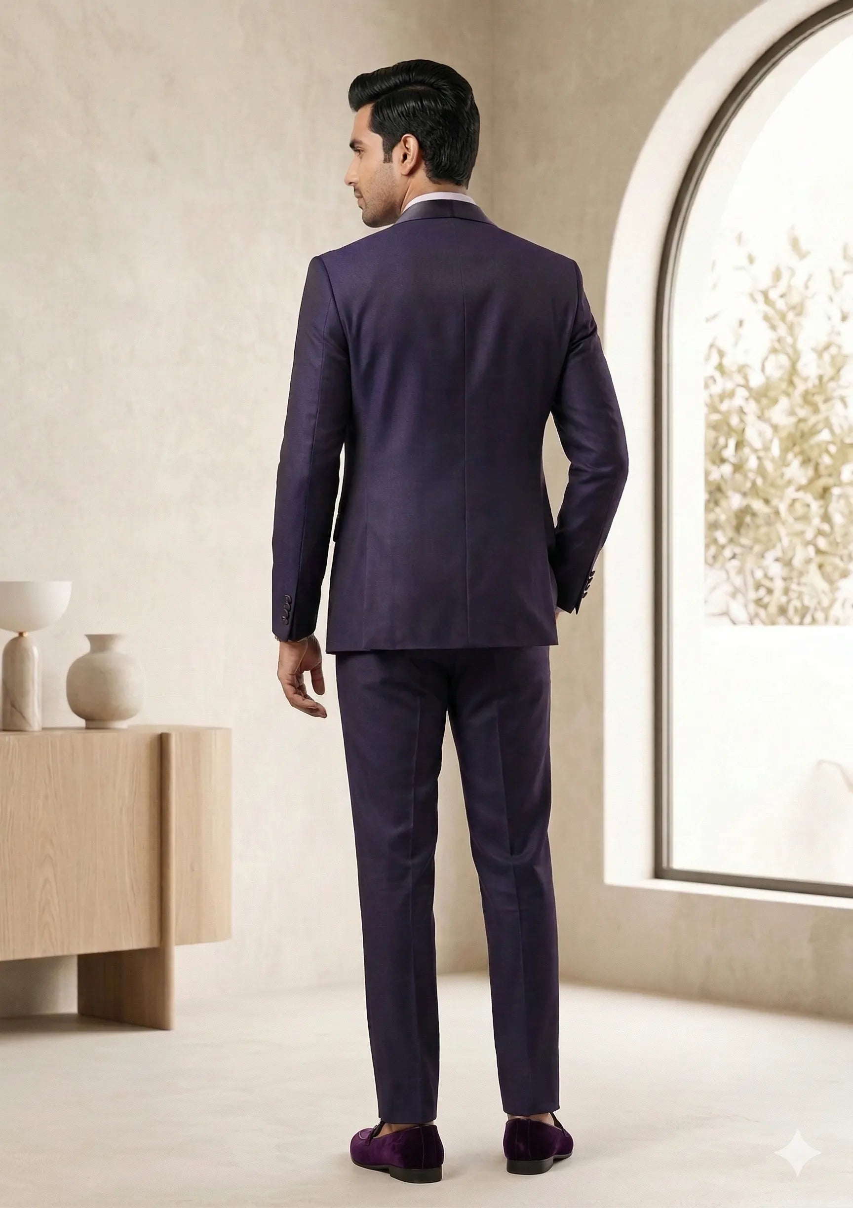 Five Piece Tuxedo (Plum Purple) by DressWalaNX