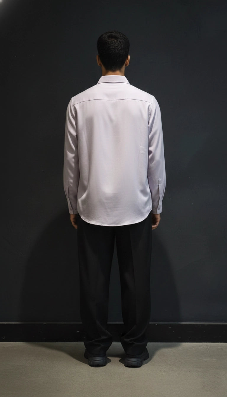 Lilac Club-Wear Shirt for Men (Textured Stripes) | Dresswala NX