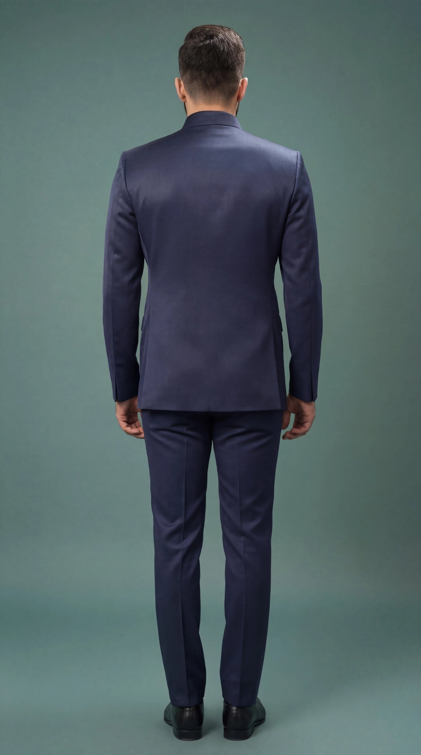 Navy Blue Bandhgala Suit for Men | Dresswala NX