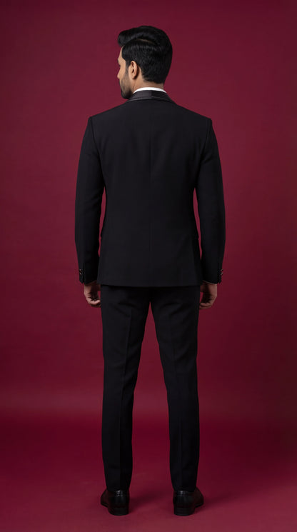 Men’s Classic Black Tuxedo Suit | Dresswala NX