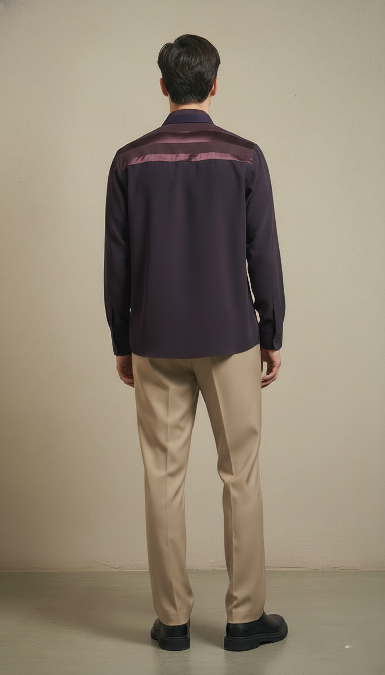 Plum Club-Wear Shirt for Men (Zip Pocket Detail) | Dresswala NX
