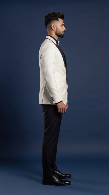 Men’s Ivory White Tuxedo Suit | Dresswala NX
