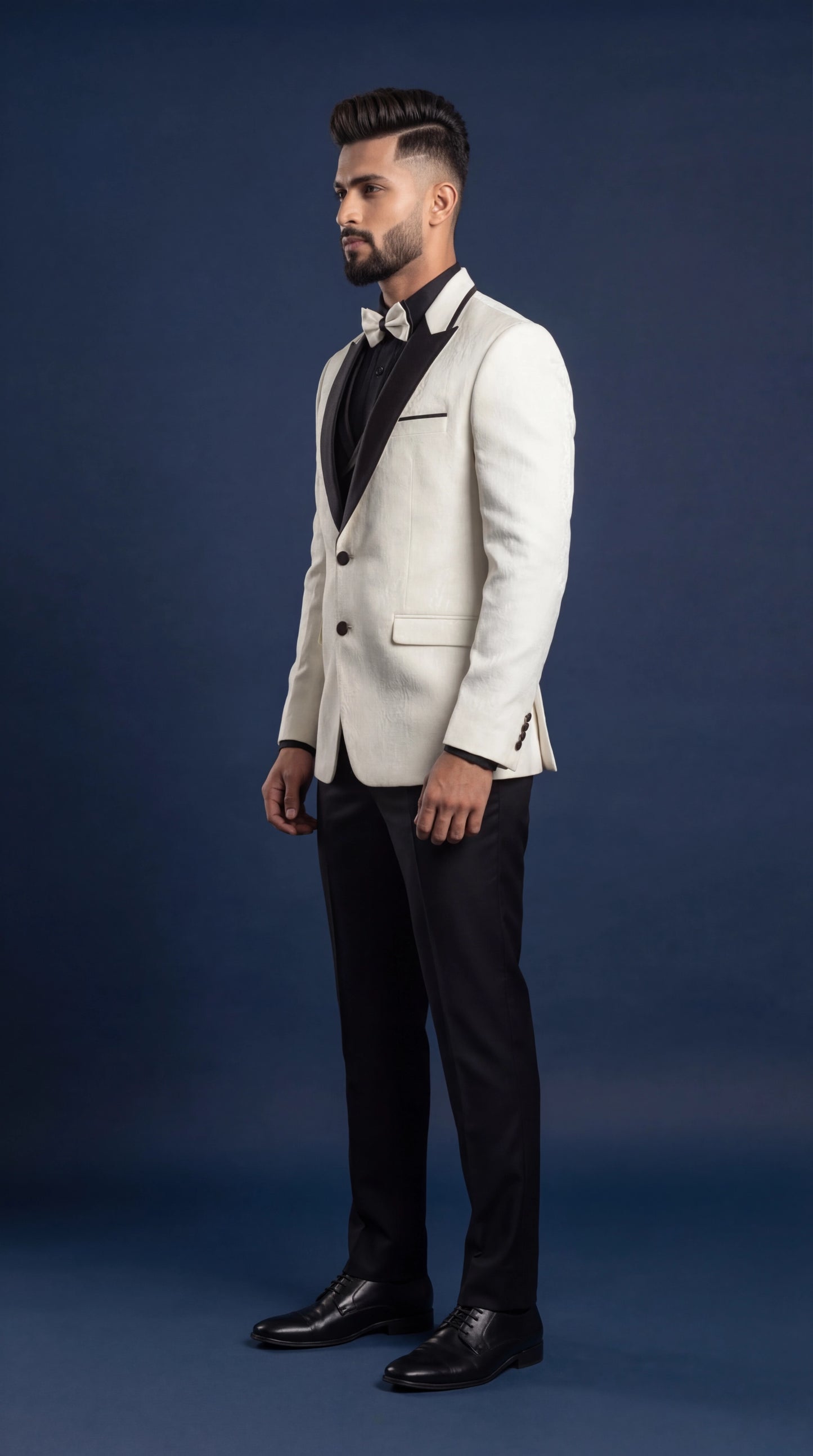 Men’s Ivory White Tuxedo Suit | Dresswala NX