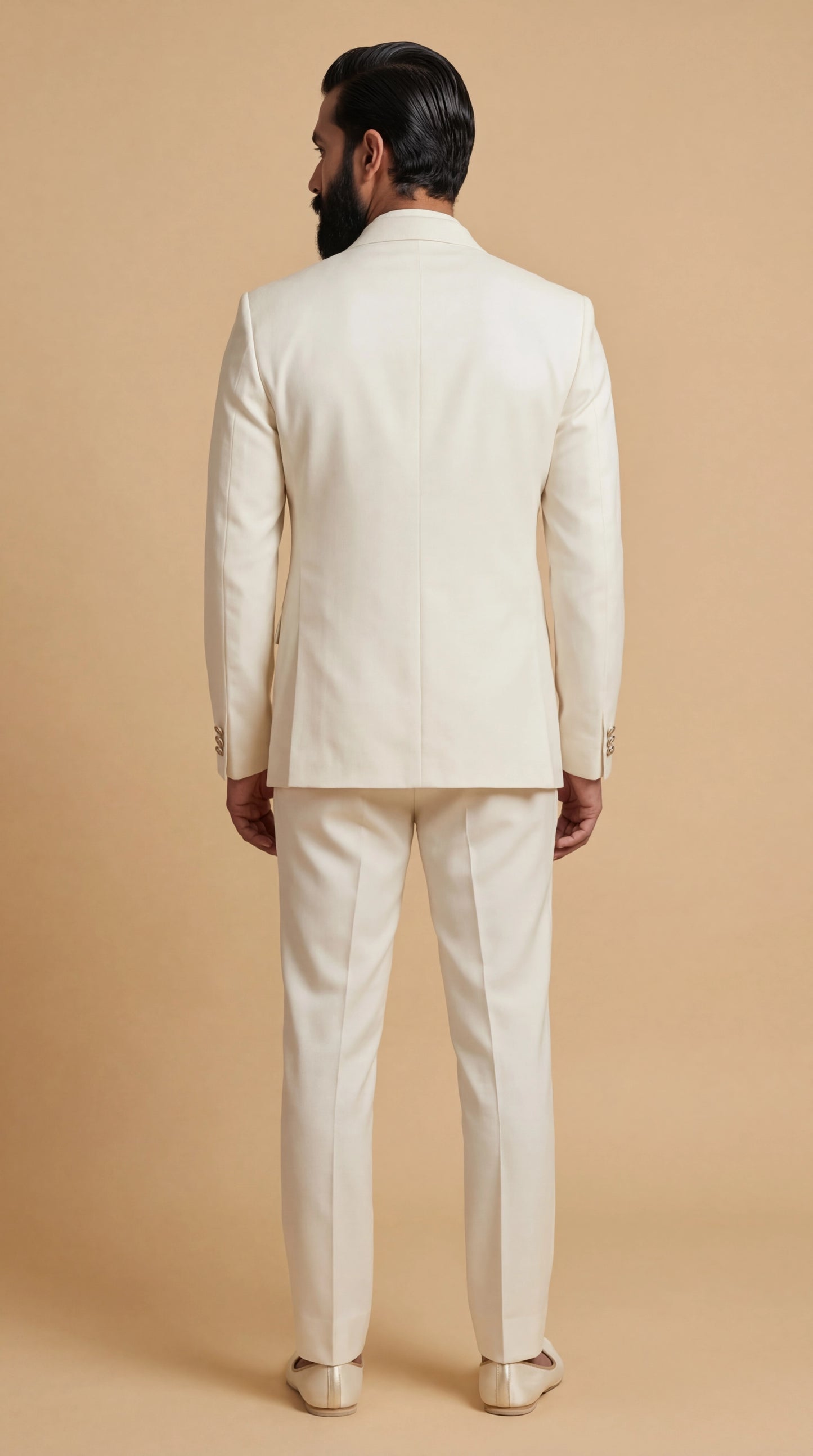 Ivory Bandhgala Suit for Men | Dresswala NX