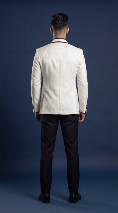 Men’s Ivory White Tuxedo Suit | Dresswala NX