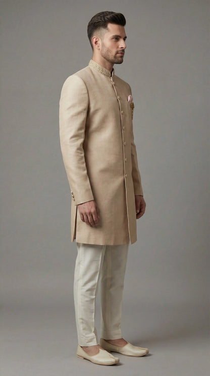 Ivory Indo-Western for Men | Wedding Wear – Dresswala NX