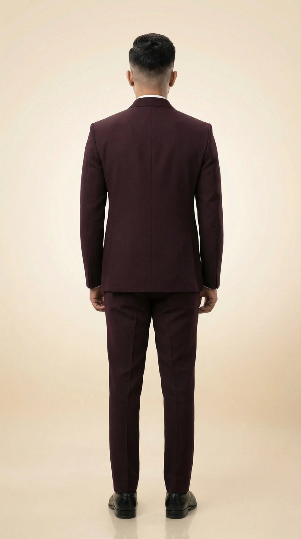 Wine Maroon Indo Western Suit with Gold Embroidery for Men | Dresswala NX