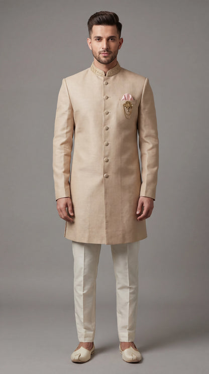 Ivory Indo-Western for Men | Wedding Wear – Dresswala NX