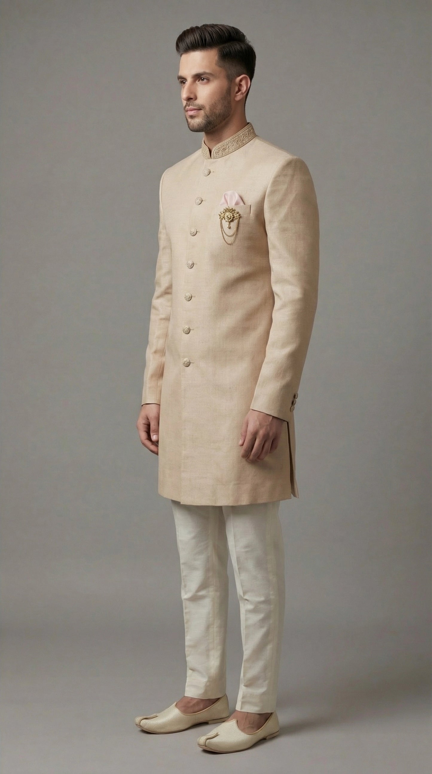 Ivory Indo-Western for Men | Wedding Wear – Dresswala NX