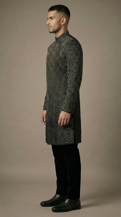 Black Majesty Indo-Western Set