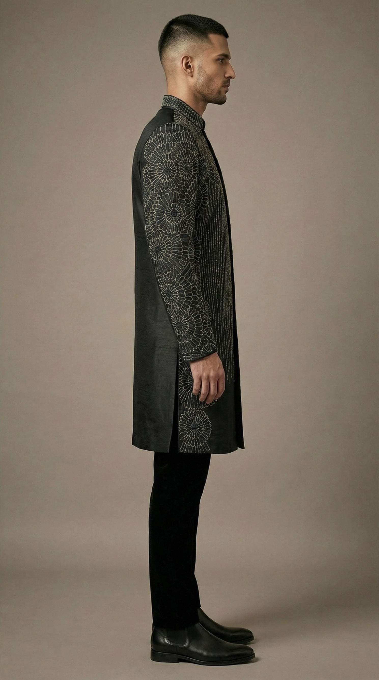 Black Majesty Indo-Western Set