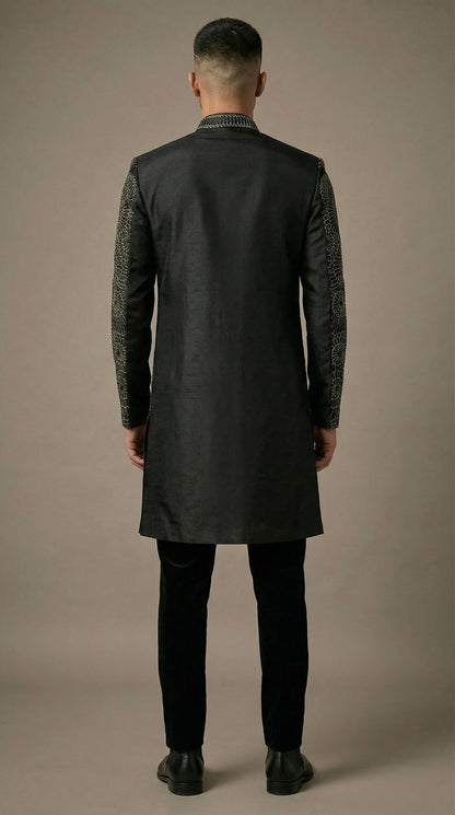 Black Majesty Indo-Western Set