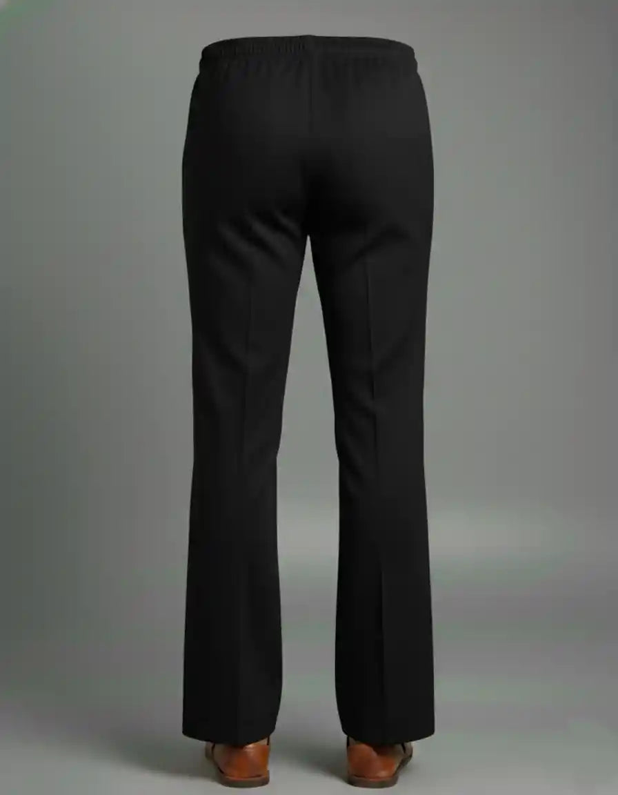 Black Bell-Bottom Pants (Flared Fit) for Men | Dresswala NX