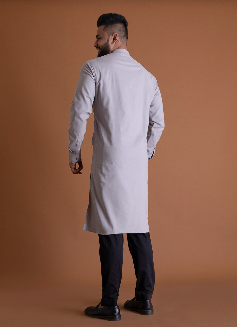 Contemporary Grey Kurta