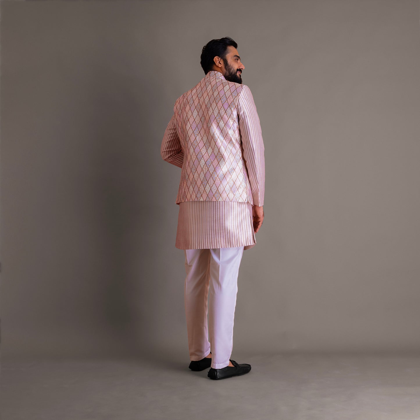 Men's Pink Jacket Set