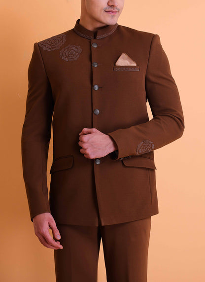 Chocolate Brown Bandhgala