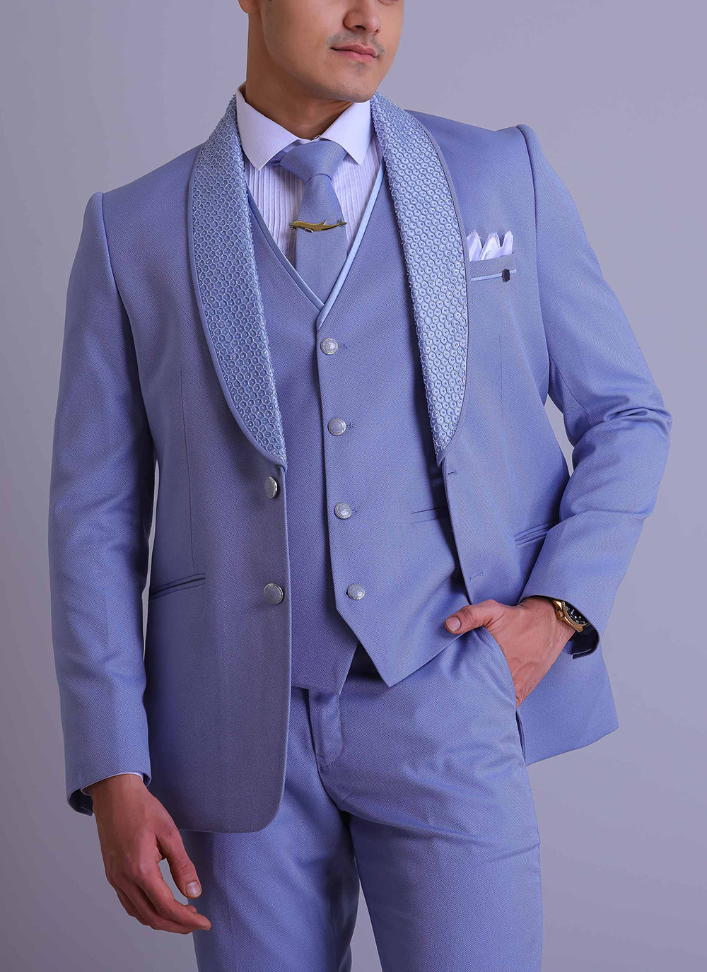 Sky Blue Suit