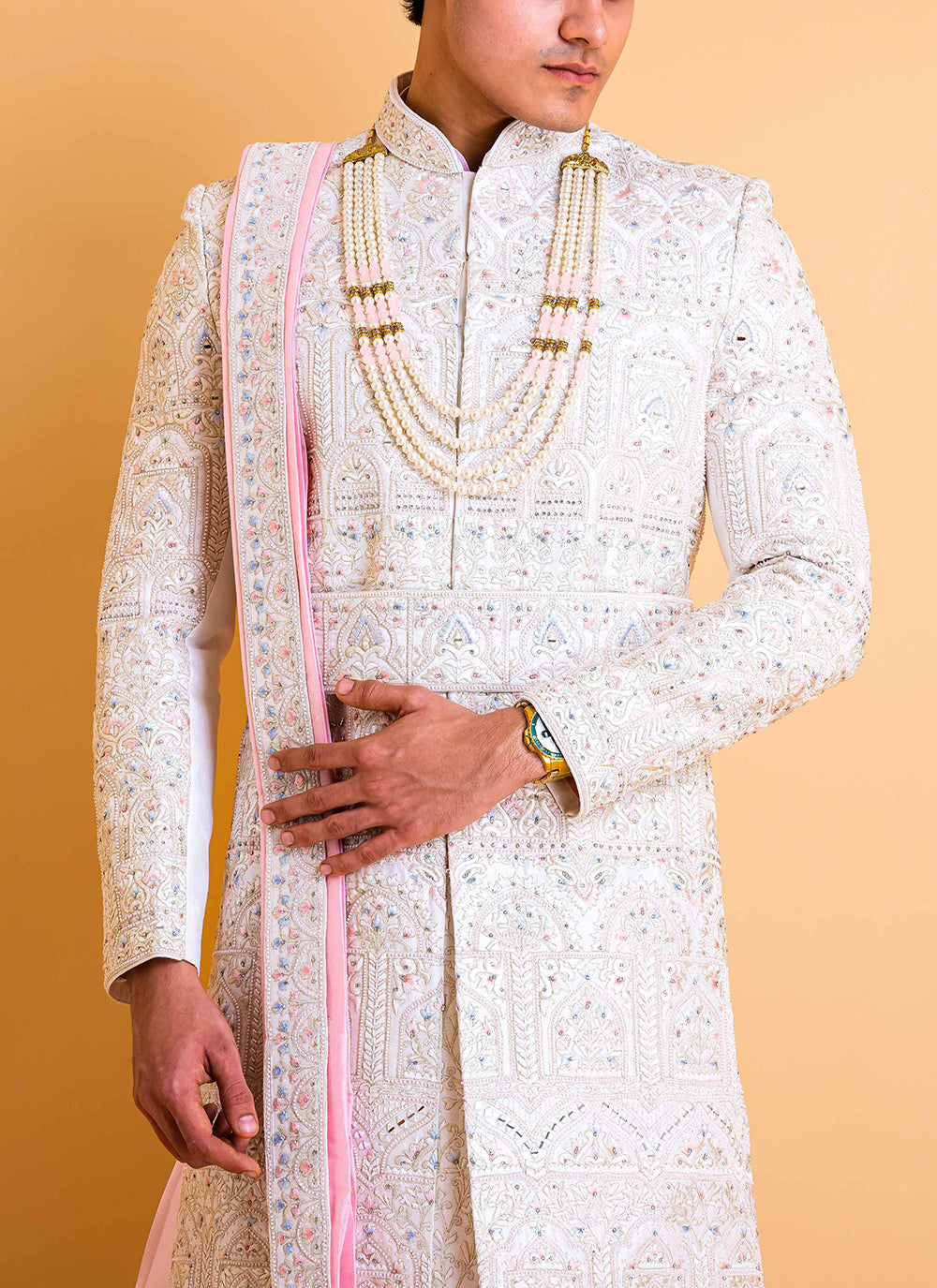 Blossom Pink Sherwani