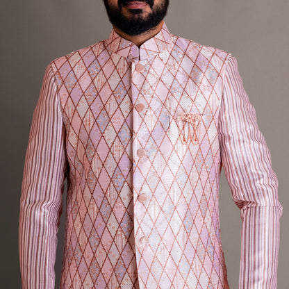 Men's Pink Jacket Set