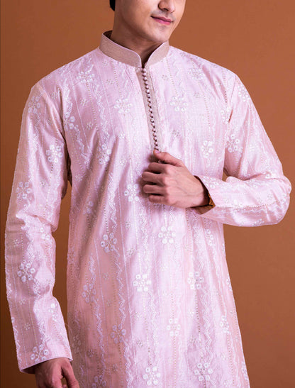 Cotton Candy Pink Kurta Set