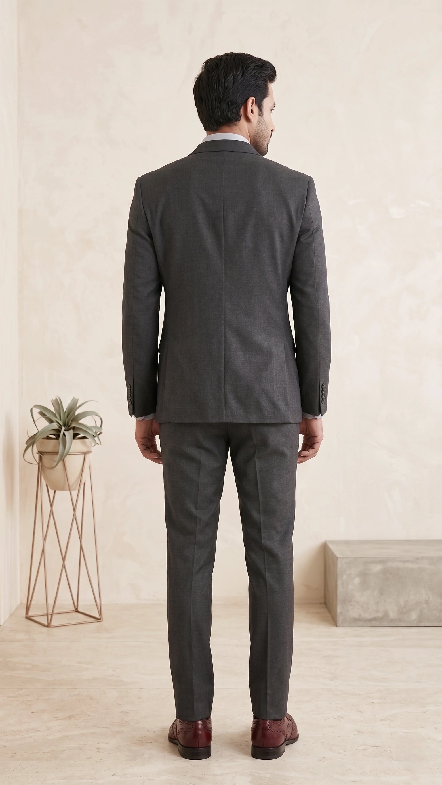 Urban Charcoal Executive Formal Suit - Two-Piece Set