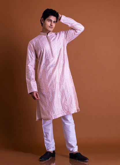 Cotton Candy Pink Kurta Set