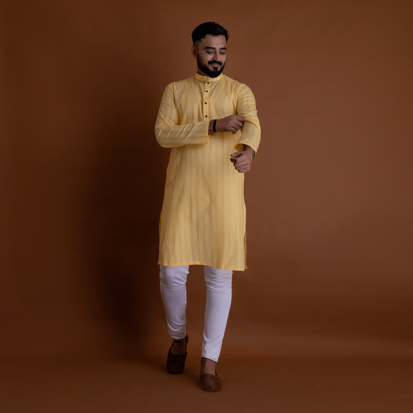 Basic Light Yellow Kurta