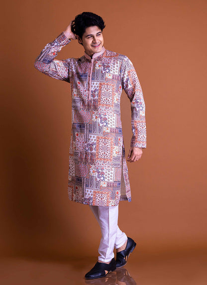 The Multi-Color Printed Kurta Set