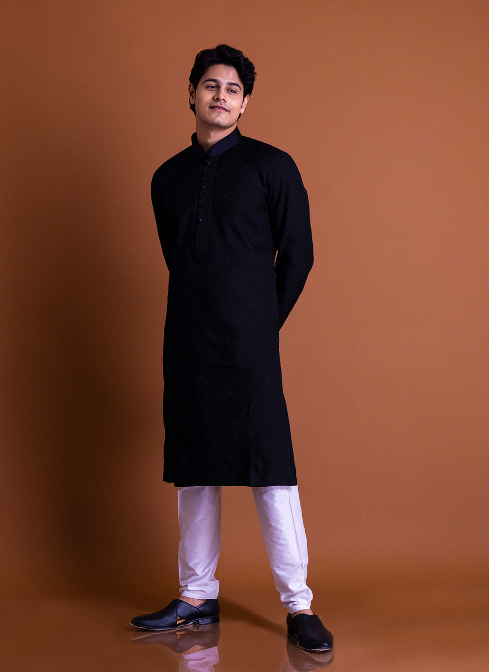 Simple Black Kurta Set