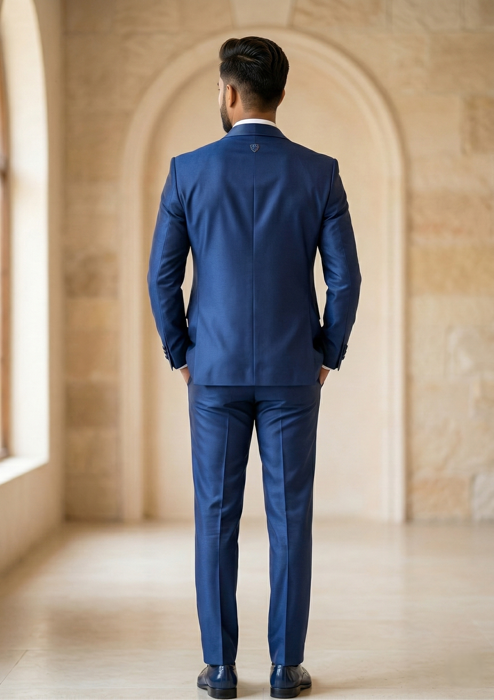 Royal Blue Silk-Finish 5-Piece Tuxedo