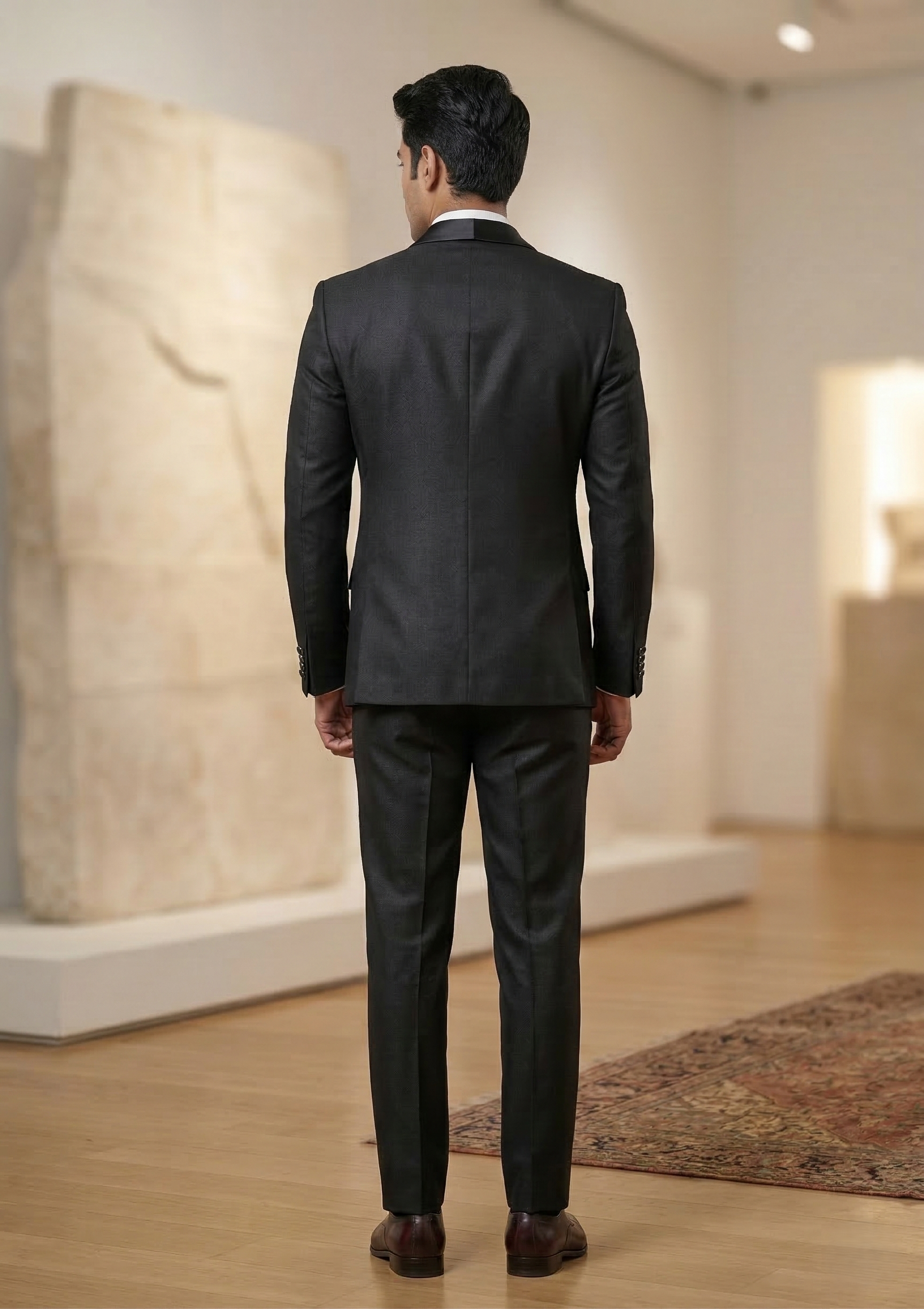 Five Piece Tuxedo (Deep Charcoal) by DressWalaNX