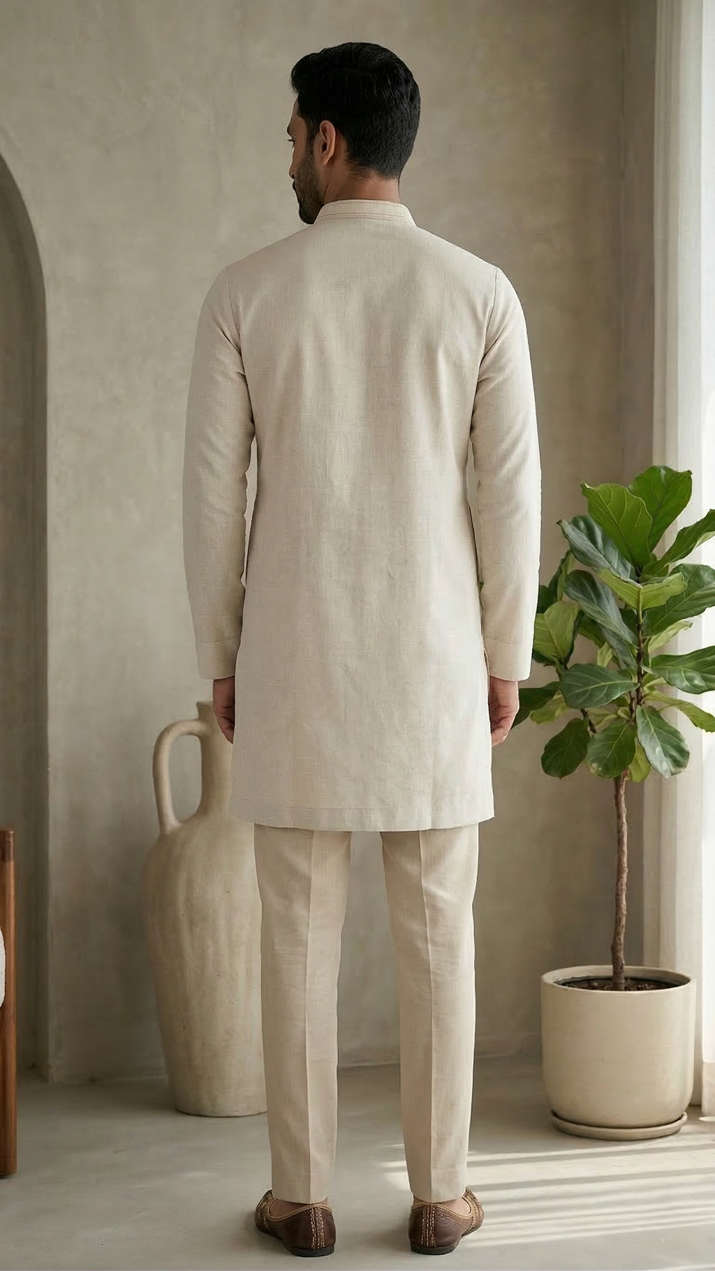 The Sand-Stone Minimalist Kurta