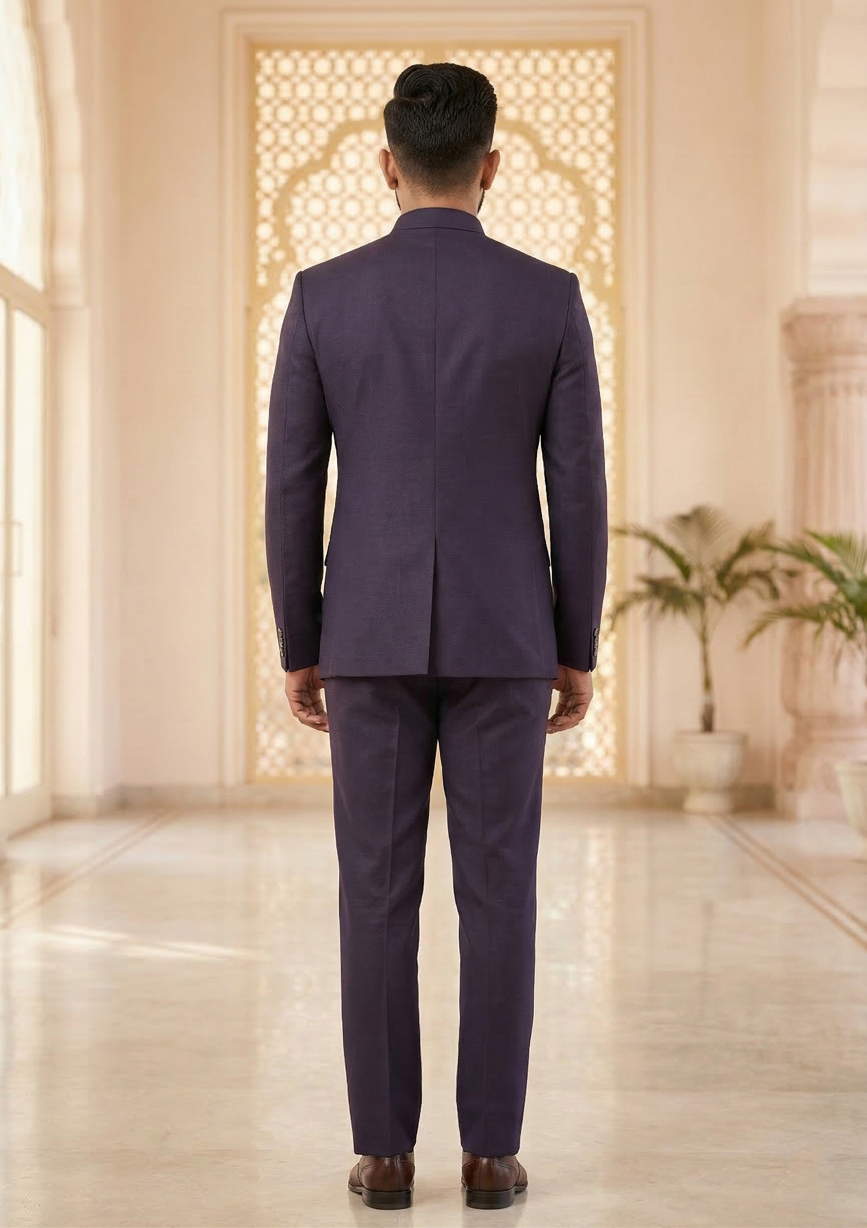 Premium Midnight Navy Bandhgala Jodhpuri Suit