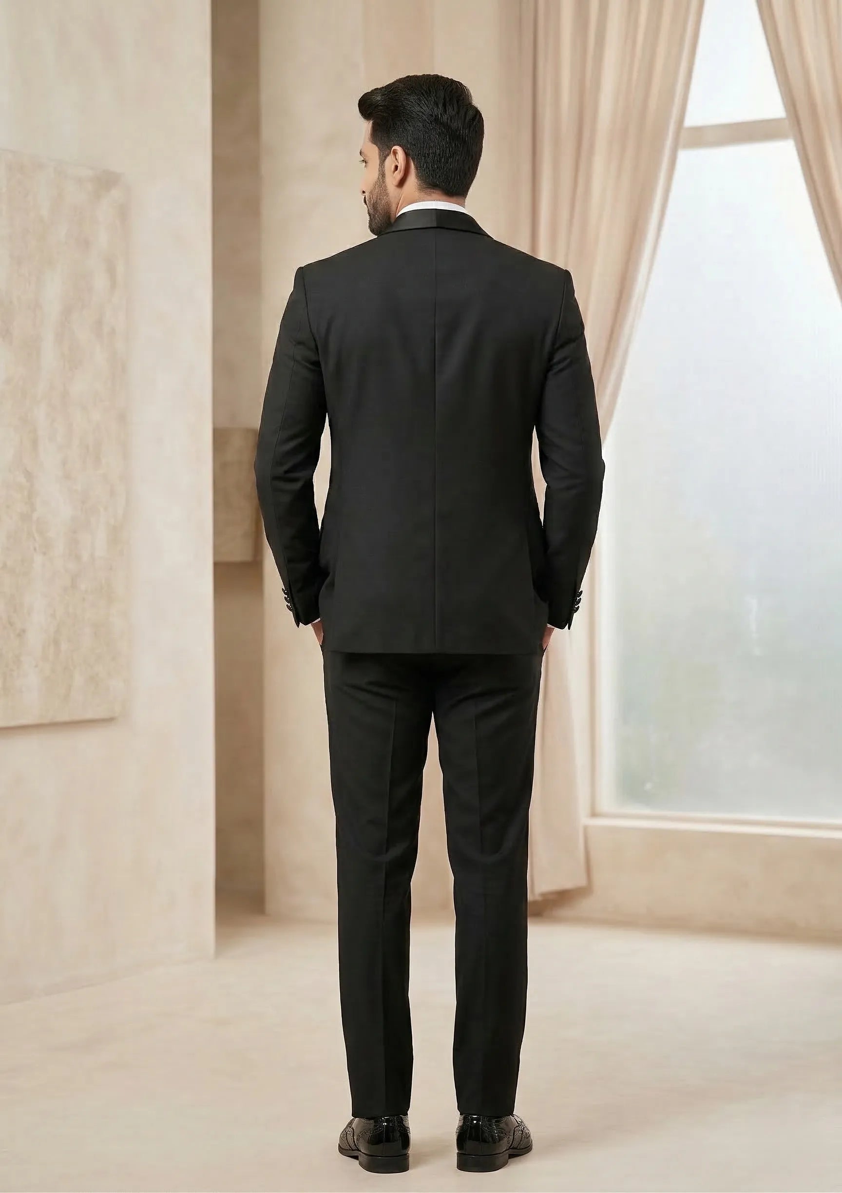 Five Piece Tuxedo (Deep Charcoal) by DressWalaNX