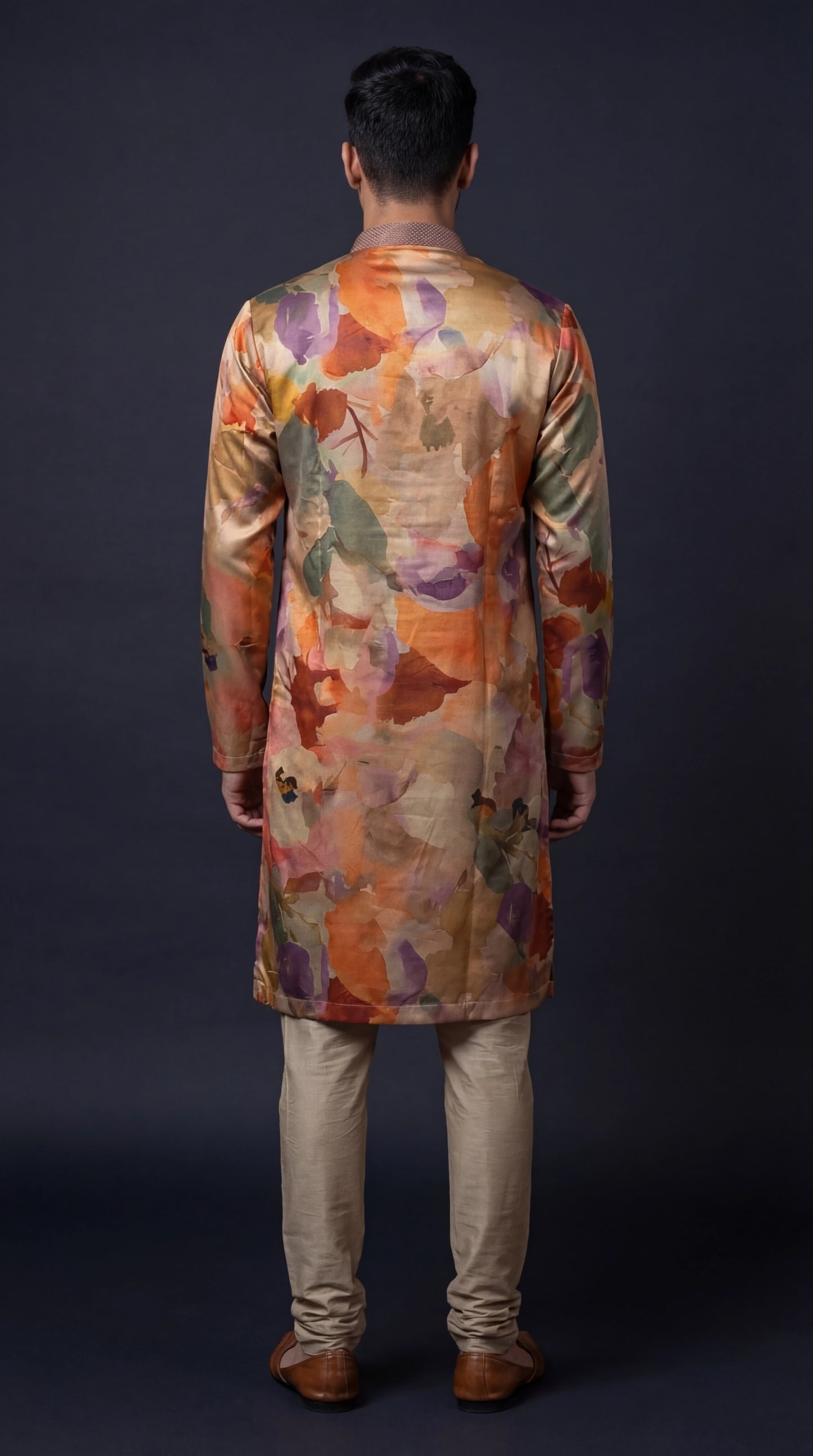 Multicolour Floral Printed Kurta Set for Men | Dresswala NX