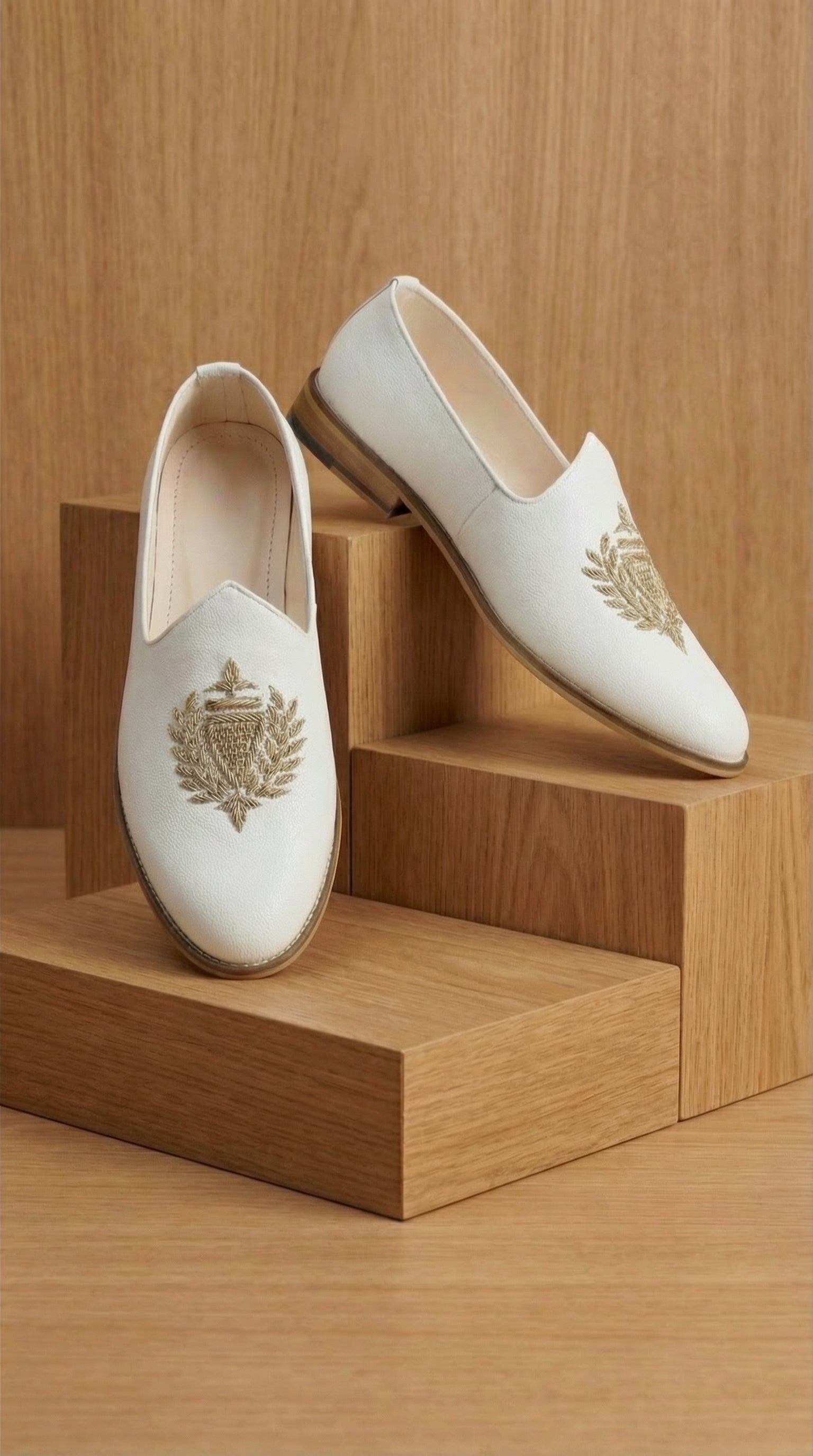 Royal Laurel Ivory Mojdi for Men | Wedding Mojdi by Dresswala NX